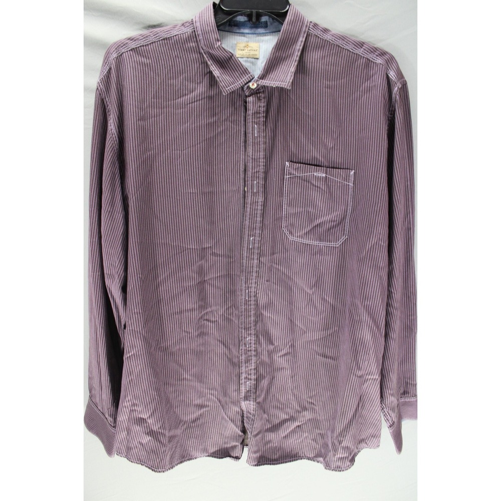 Tommy Bahama Jeans Tencel Button‎ Up Long Sleeve Shirt Red Size XXL